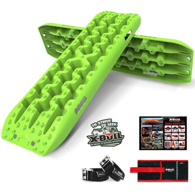 X-BULL Recovery tracks Sand tracks 2pcs Sand / Snow / Mud 10T 4WD Gen 3.0 - Green Payday Deals