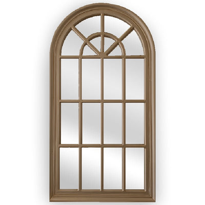 X-Large Window Style Mirror - Taupe Arch 100 CM x 180 CM Payday Deals