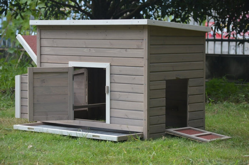 XL Chicken Coop Rabbit Hutch Cage Hen Chook Cat Guinea Pig House Payday Deals