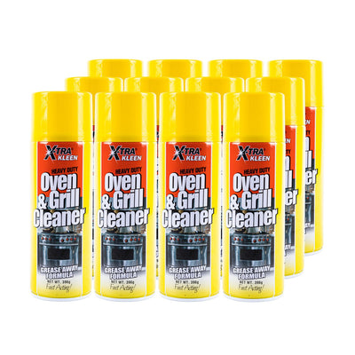Xtra Kleen 12PCE Oven & Grill Cleaner Fast Acting Spray Formula 396g