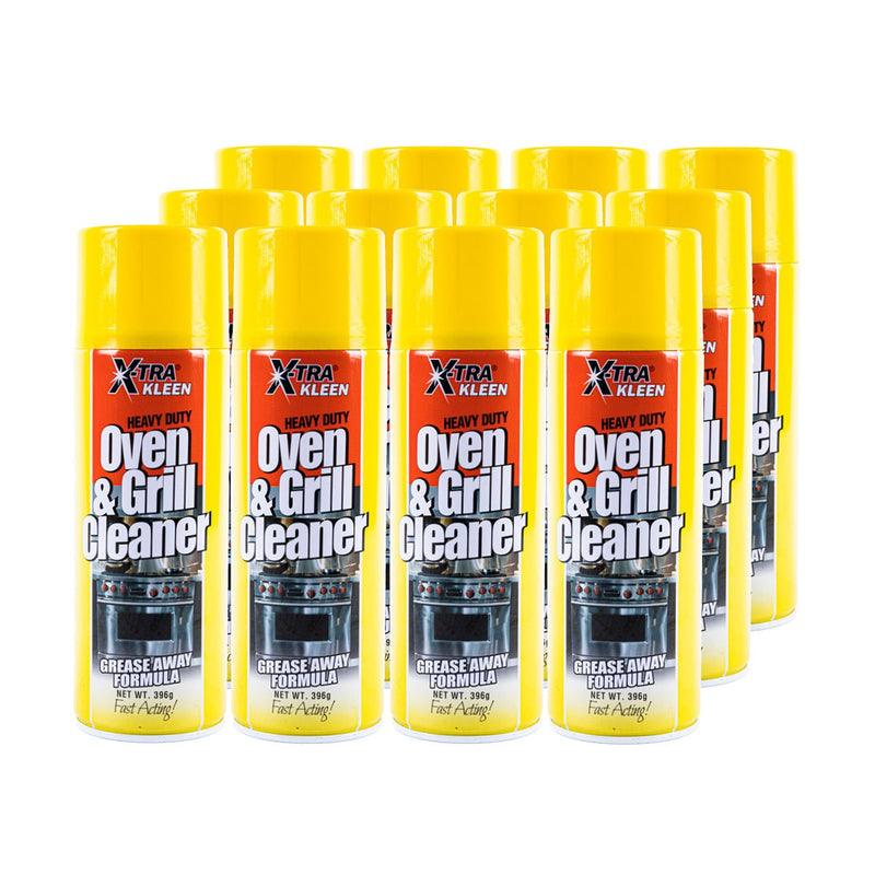 Xtra Kleen 12PCE Oven & Grill Cleaner Fast Acting Spray Formula 396g Payday Deals