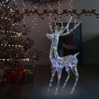 XXL Acrylic Christmas Reindeer 250 LED 180 cm Colourful Payday Deals