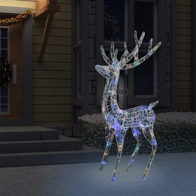 XXL Acrylic Christmas Reindeer 250 LED 180 cm Colourful Payday Deals