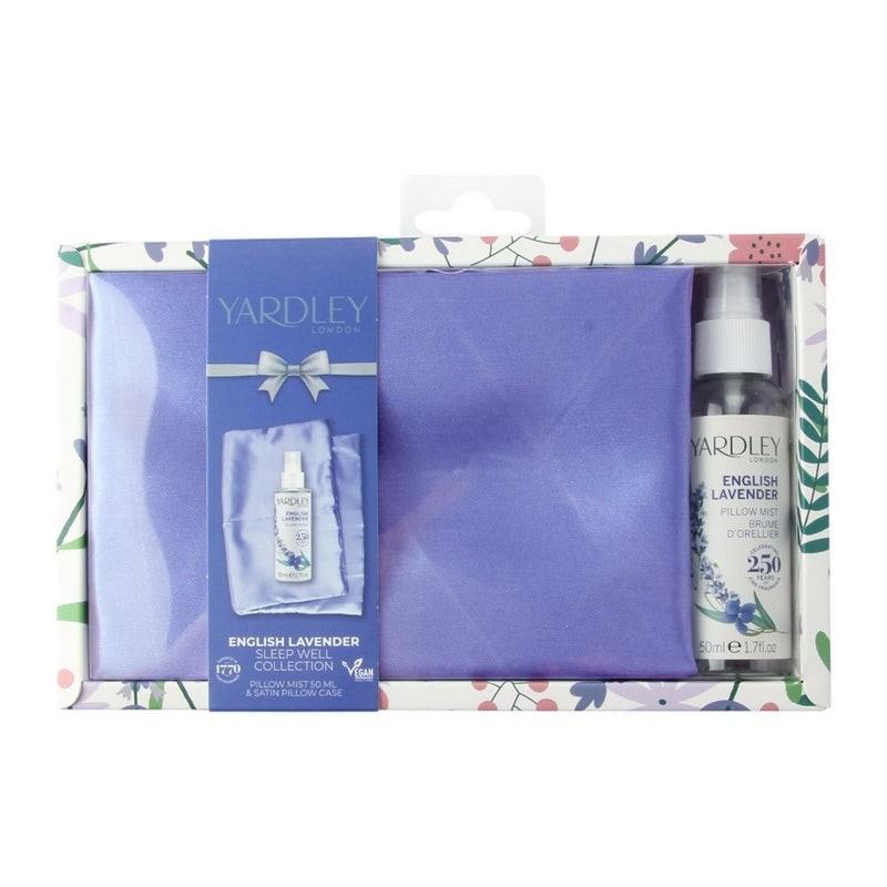 Yardley English Lavender Aroma Sleep Set Satin Pillow Case and 50ml Pillow Mist Payday Deals
