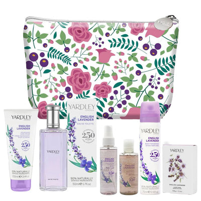 Yardley English Lavender Pamper Pack Gift Set with Bonus Yardley Cosmetic Bag  Bag