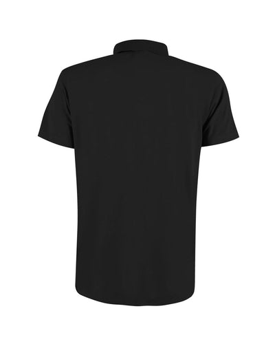 Yes Zee Men's Black Cotton Polo Shirt - 2XL Payday Deals