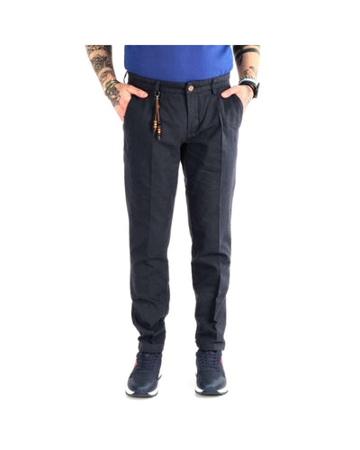 Yes Zee Men's Blue Cotton Jeans & Pant - W30 US