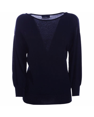 Yes Zee Women's Blue Viscose Sweater - M