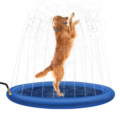 YES4PETS 100cm Pet Sprinkler Water Splash Pad Dog/Cat Cooling Pond/Outdoor Toy