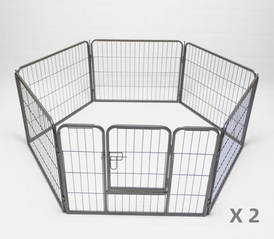 YES4PETS 2 X 6 Panel 60 cm Heavy Duty Pet Dog Puppy Cat Rabbit Exercise Playpen Fence Payday Deals