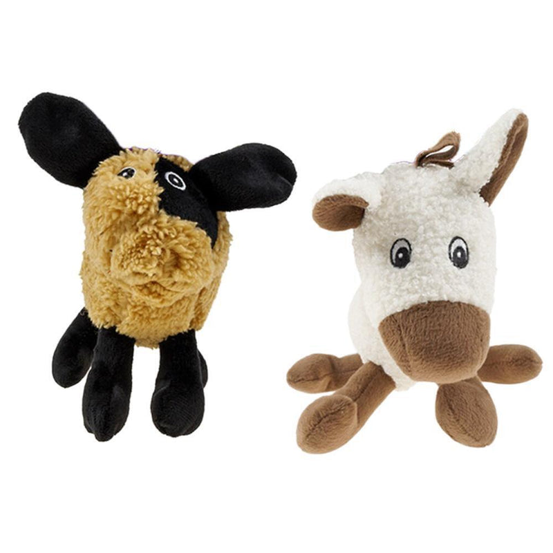 YES4PETS 2 x Dog Puppy Play Animal Toy Plush Toy 16cm Payday Deals