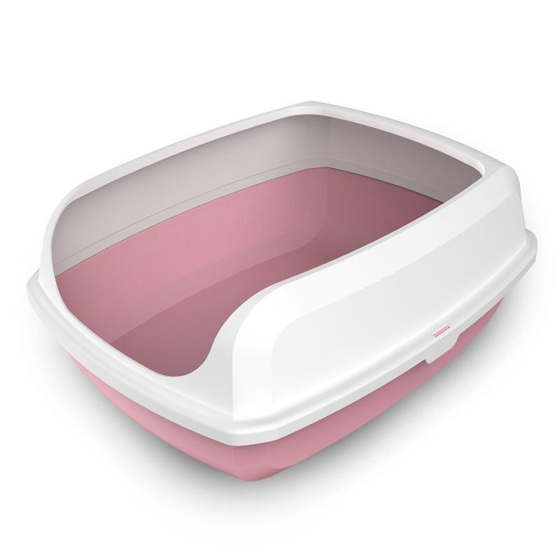 YES4PETS 2 X Small High Side Portable Open Cat Toilet Litter Box Tray House With Scoop Pink Payday Deals