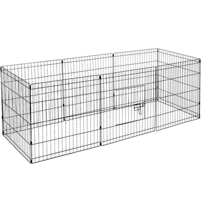 YES4PETS 24' Dog Rabbit Playpen Exercise Puppy Enclosure Fence With Cover Payday Deals