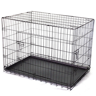 YES4PETS 42' Collapsible Metal Dog Cat Puppy Rabbit Puppy Crate Cage Payday Deals