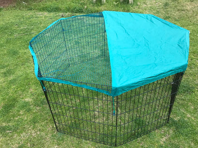 YES4PETS 6 Panel Dog Cat Exercise Playpen Puppy Enclosure Rabbit Fence With Cover Payday Deals