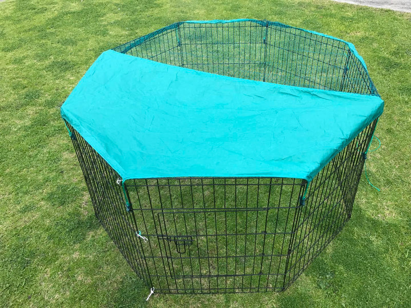 YES4PETS 6 Panel Dog Cat Exercise Playpen Puppy Enclosure Rabbit Fence With Cover Payday Deals