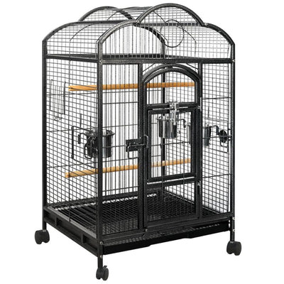 YES4PETS Bird Budgie Cage Parrot Aviary Carrier With Wheel Payday Deals
