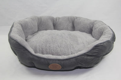 YES4PETS Blue / Grey Washable Fleece  Soft Pet Dog Puppy Cat Bed-Large Payday Deals