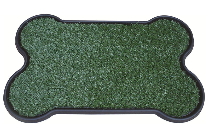 YES4PETS Dog Puppy Toilet Grass Potty Training Mat Loo Pad Bone Shape Indoor with 3 grass Payday Deals