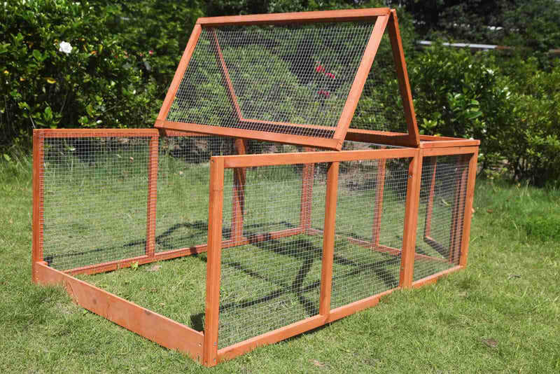 YES4PETS Large Chicken Coop Run Guinea Pig Cage Villa Extension Rabbit Hutch House Pen Payday Deals