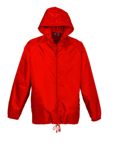 Youth Spray Jacket Outdoor Casual Hike Rain Sport Poncho Waterproof - Red