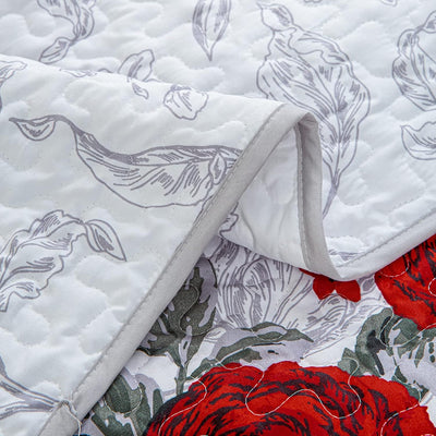 Youthful Quilted coverlet and pillowcovers set: Fresh and Modern - Queen size Payday Deals