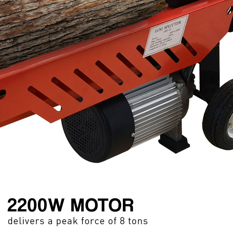 Yukon 8 Ton 2.2kw Heavy-duty Electric Hydraulic Log Splitter Payday Deals