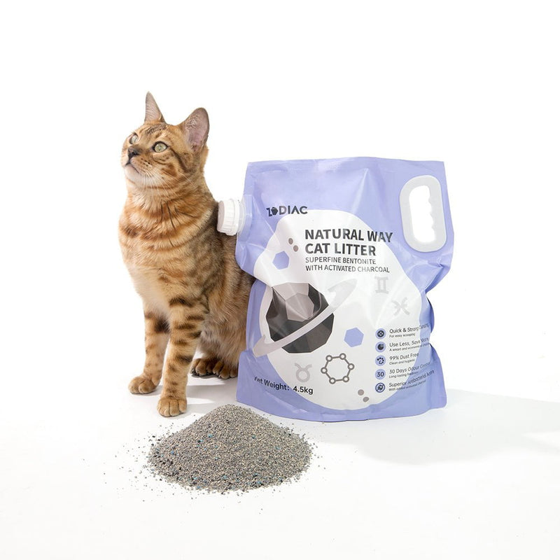 ZODIAC Natural Way Superfine Bentonite With Activated Charcoal Cat Litter 4.5Kgx4 Payday Deals