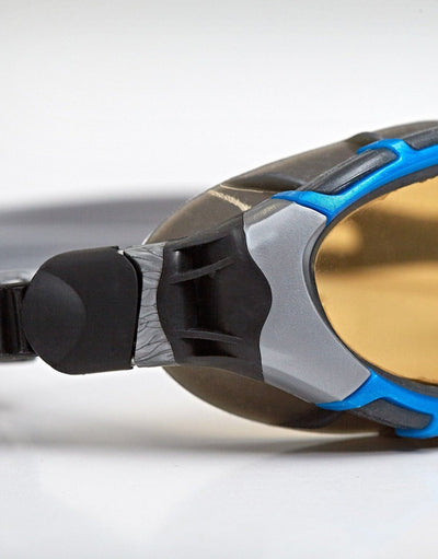 Zoggs Predator Flex Polarised Ultra Reactor Goggles Blue Silver Copper Payday Deals