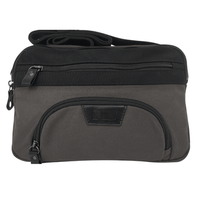 FIB Byron East West Sling Shoulder Bag Travel Adjustable Strap - Black