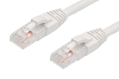 0.5m CAT6 RJ45-RJ45 Pack of 50 Ethernet Network Cable. White