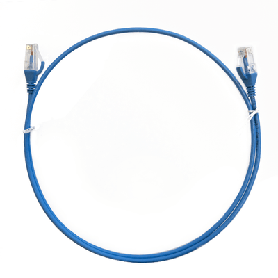 0.5m Cat 6 Ultra Thin LSZH Pack of 50 Ethernet Network Cable. Blue