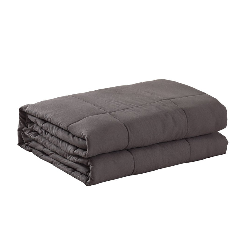 DreamZ Weighted Blanket Heavy Gravity Deep Relax 2.3KG Adult Kids Grey - Payday Deals