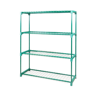 2x 4 Tier Plant Shelve Garden Greenhouse Steel Storage Shelving Frame Stand Rack - Payday Deals