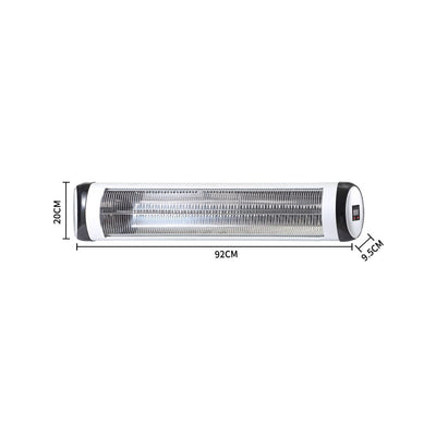 Spector 2500W Electric Infrared Patio Heater Radiant Strip Indoor Remote - Payday Deals