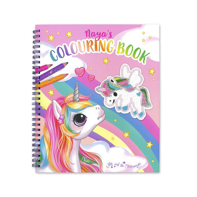 YLVI Unicorn Colouring Book with Sequins