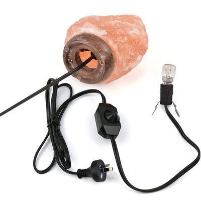 2-3 kg Himalayan Salt Lamp Rock Crystal Natural Light Dimmer Switch Cord Globes - Payday Deals
