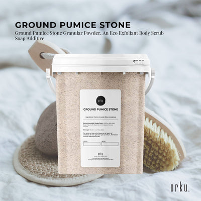 1.3Kg Ground Pumice Stone Granular Powder Tub Exfoliant Body Scrub Soap Additive Payday Deals