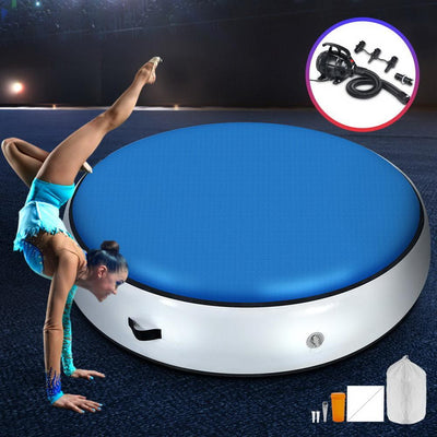 Everfit 1.4M Inflatable Air Track Spot Airtrack Tumbling Mat with Pump Floor Gymnastics Gym