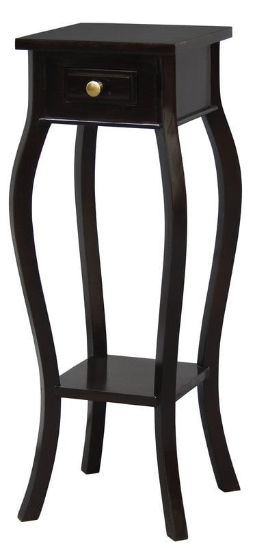 1 Drawer Cabriol Leg Plant Stand (Chocolate) Payday Deals