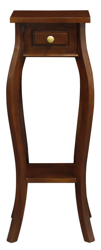1 Drawer Cabriol Leg Plant Stand (Mahogany) Payday Deals