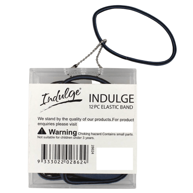 1 Pack of 12 Indulge Elastic Hair Bands Tie Rope Ponytail Holder Payday Deals