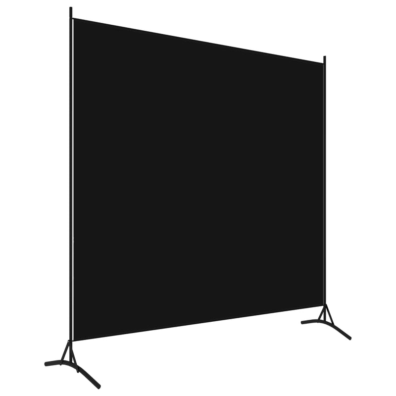 1-Panel Room Divider Black 175x180 cm Payday Deals