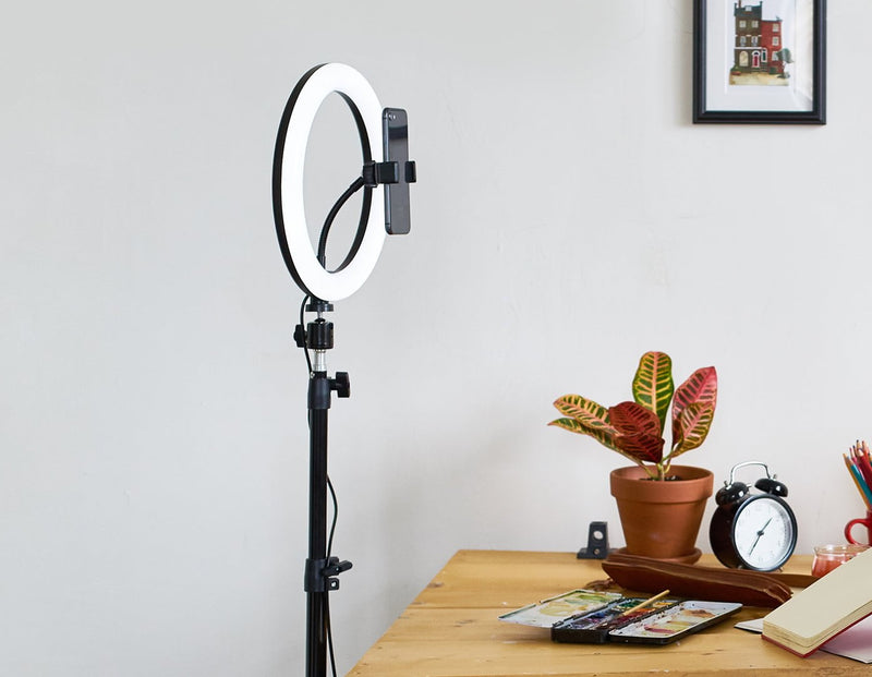 10" LED Selfie Ring Light with 1.6M Tripod Stand Phone Holder Photo Live Makeup Payday Deals