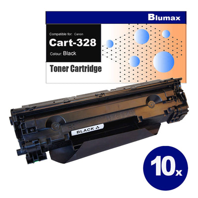 10 Pack Blumax Alternative for Canon CART-328 Black Toner Cartridges