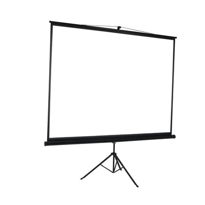 100 Inch Projector Screen Tripod Stand Home Pull Down Outdoor Screens Cinema 3D Payday Deals