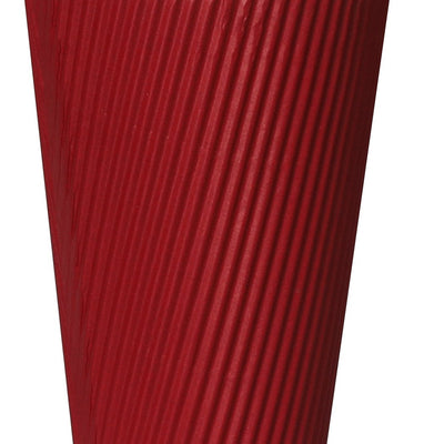 100 Pcs 12oz Disposable Takeaway Coffee Paper Cups Triple Wall Take Away w Lids Payday Deals