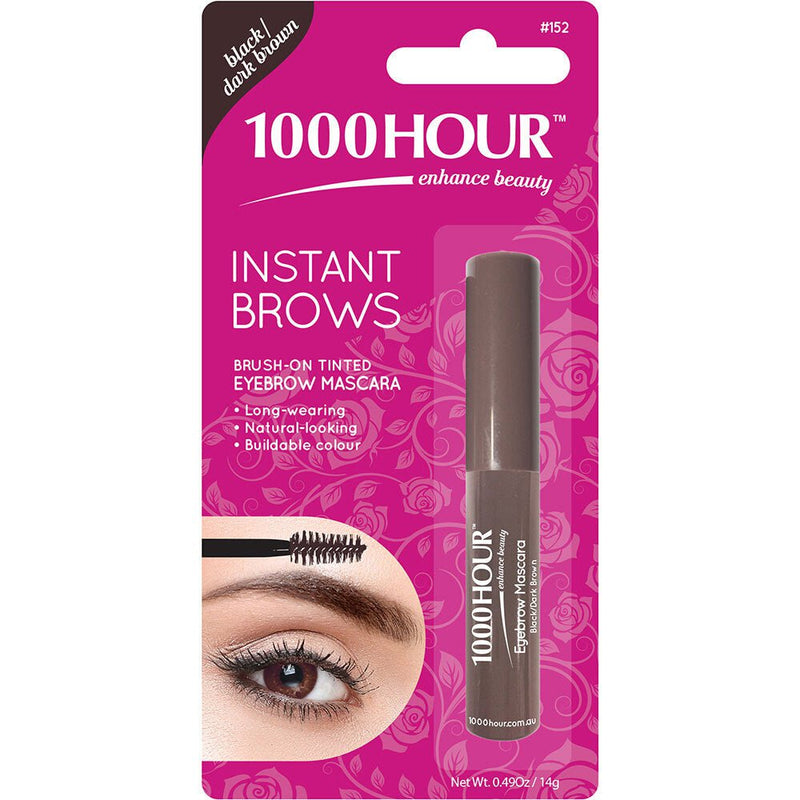 1000 Hour Instant Brows Eyebrow Mascara Black/Dark Brown 14g Payday Deals