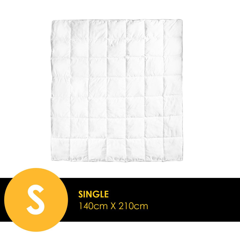 Royal Comfort Luxury Bamboo 250GSM Quilt - Single - Payday Deals