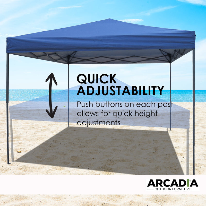 Arcadia Furniture 3 Metre Outdoor Gazebo Tent - Navy - Payday Deals